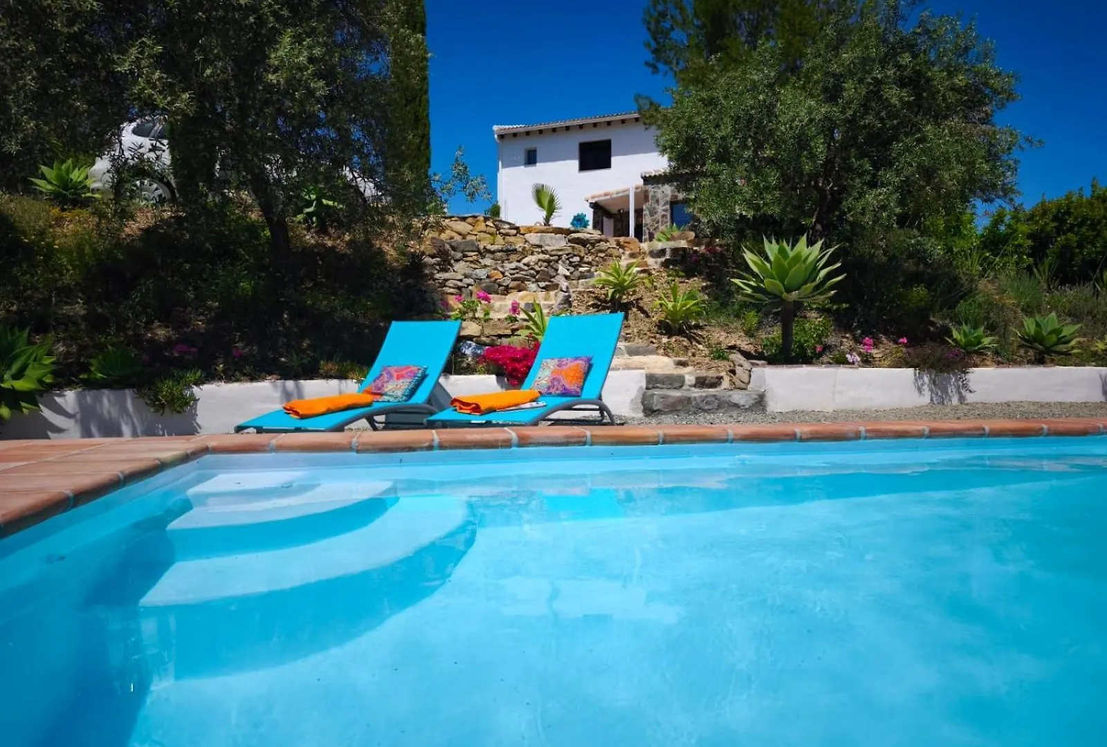 Kuenstlerhaus Finca Madreselva Mit Atemberaubenden Weitblick Mit Infinitypool, Kleinen Teichen Und Vielen Sitzplaetzen In Tolox Malaga Im Nationalpark Sierra De Las Nieves, Ideal Fuer Entspannung, Aber Auch Zum Wandern location